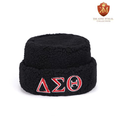 Delta Black Sherpa Beanie Hat