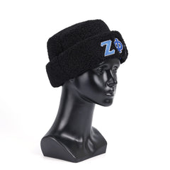 Zeta Black Sherpa Beanie Hat