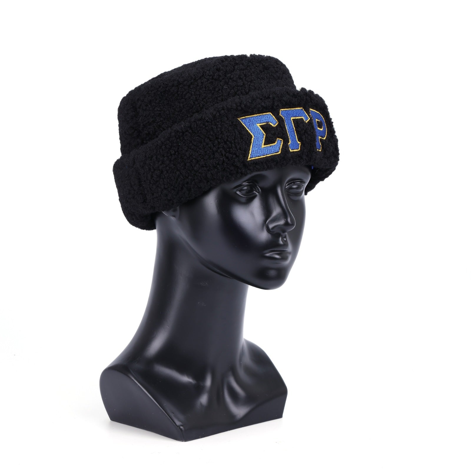 SGRho Black Sherpa Beanie Hat