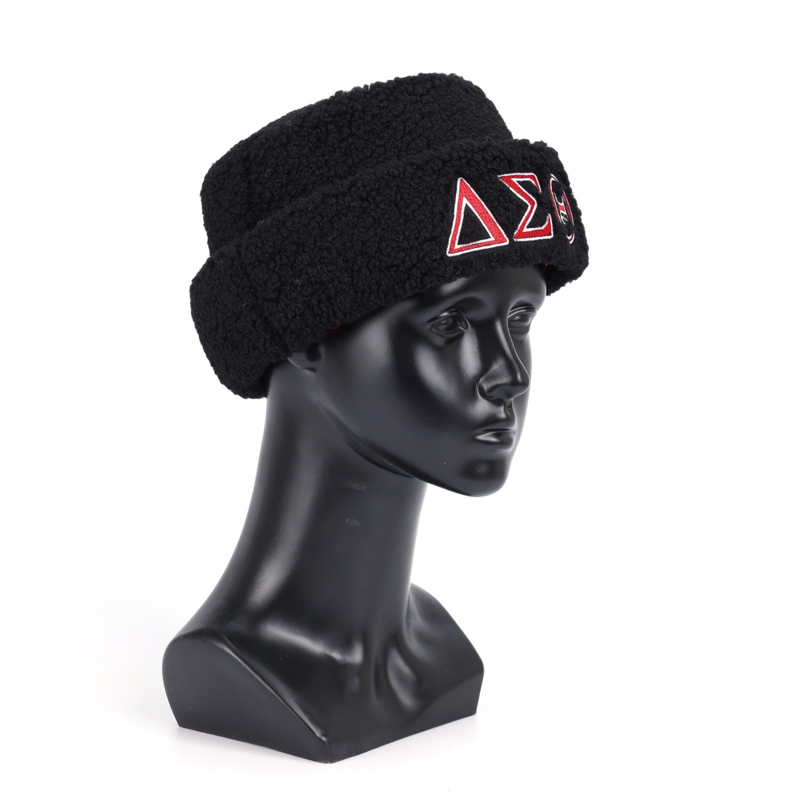 Delta Black Sherpa Beanie Hat