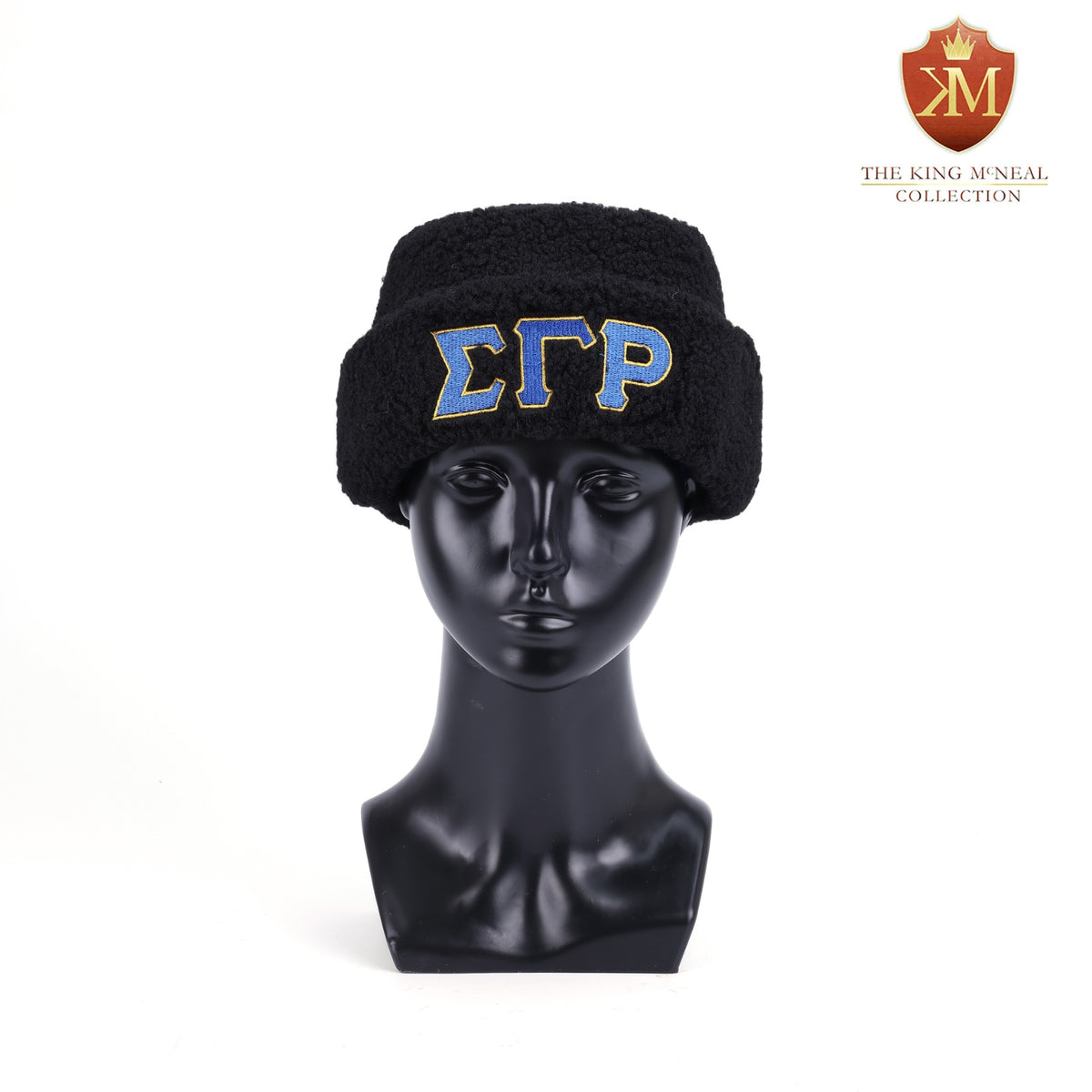 SGRho Black Sherpa Beanie Hat