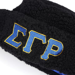 SGRho Black Sherpa Beanie Hat