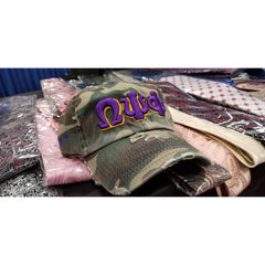 Omega Psi Phi Camo dad hat