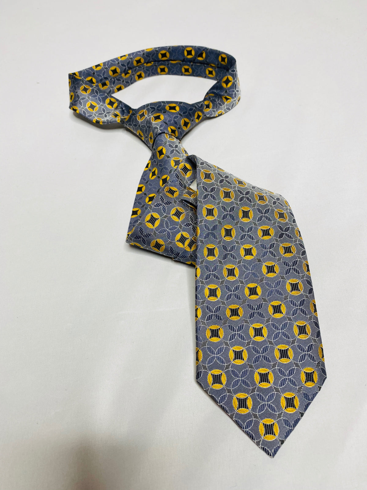 Grey with Black and Old Gold Alpha Inspired Tie