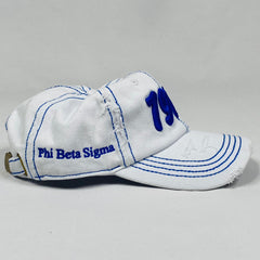 PBS White Denim 1914 dad hat