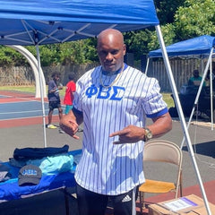 Phi Beta Sigma Pinstripe Baseball Jersey