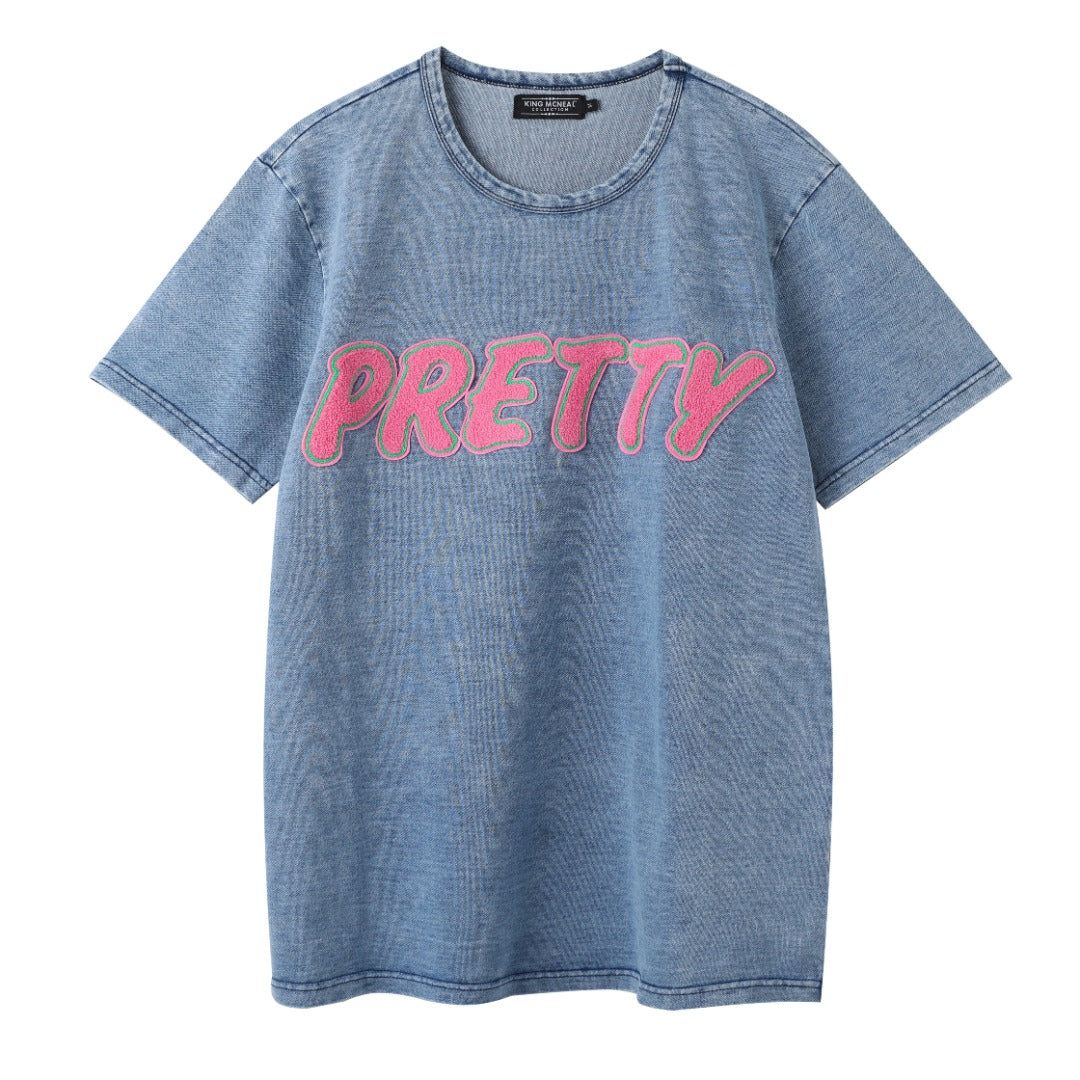 Pretty Denim Cheniile Premium Shirt