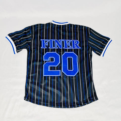 Zeta Phi Beta Black Striped Baseball Jersey S