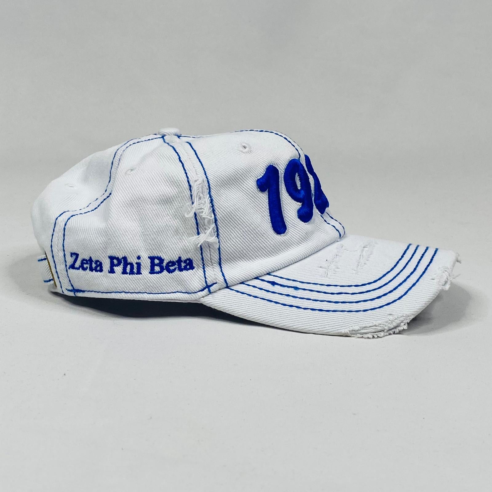 Zeta 1920 White Denim Hat