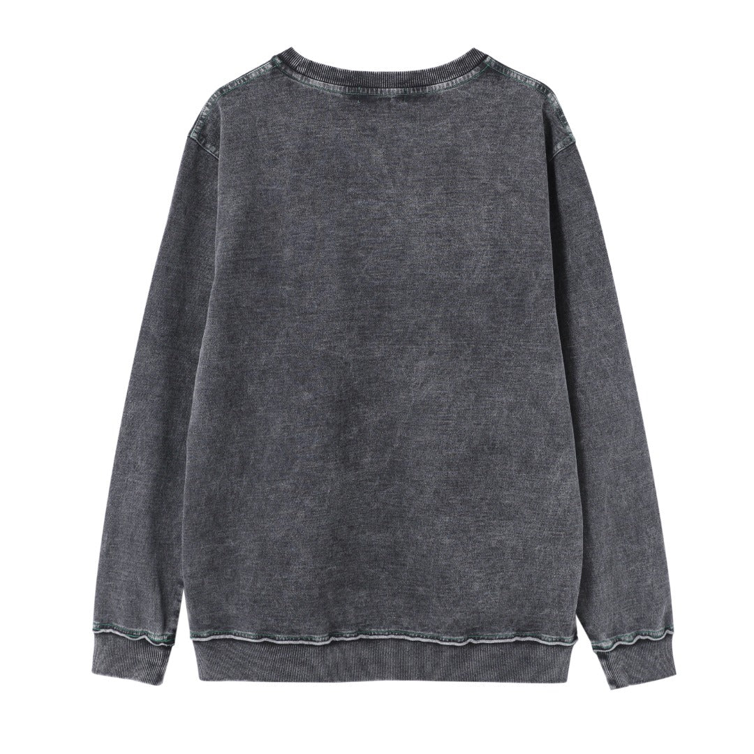 AKA Black Denim Chenille Crewneck (Unisex Size)