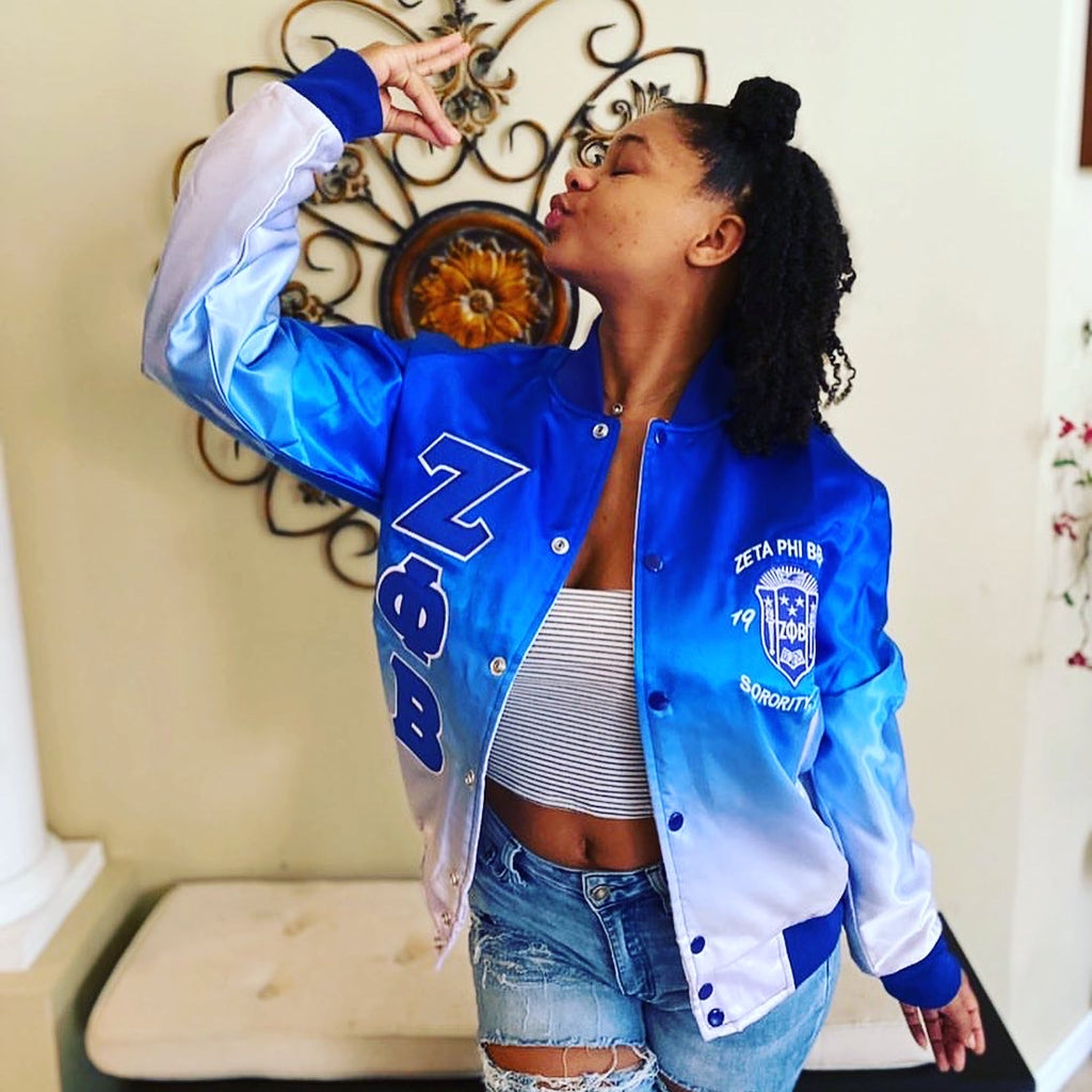 Africa Zone Jacket – Zeta Phi Beta Gradient Bomber Jackets A31 Bomber  Jacket - It's RobinLoriNOW!