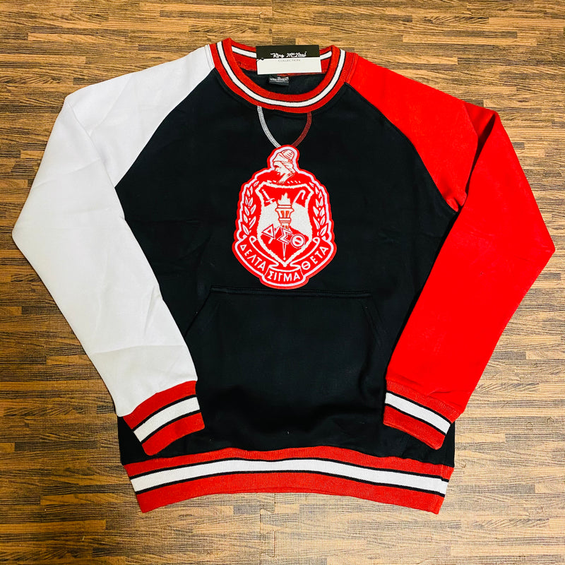 Delta Black Crest Chenille Crewneck – The King McNeal Collection
