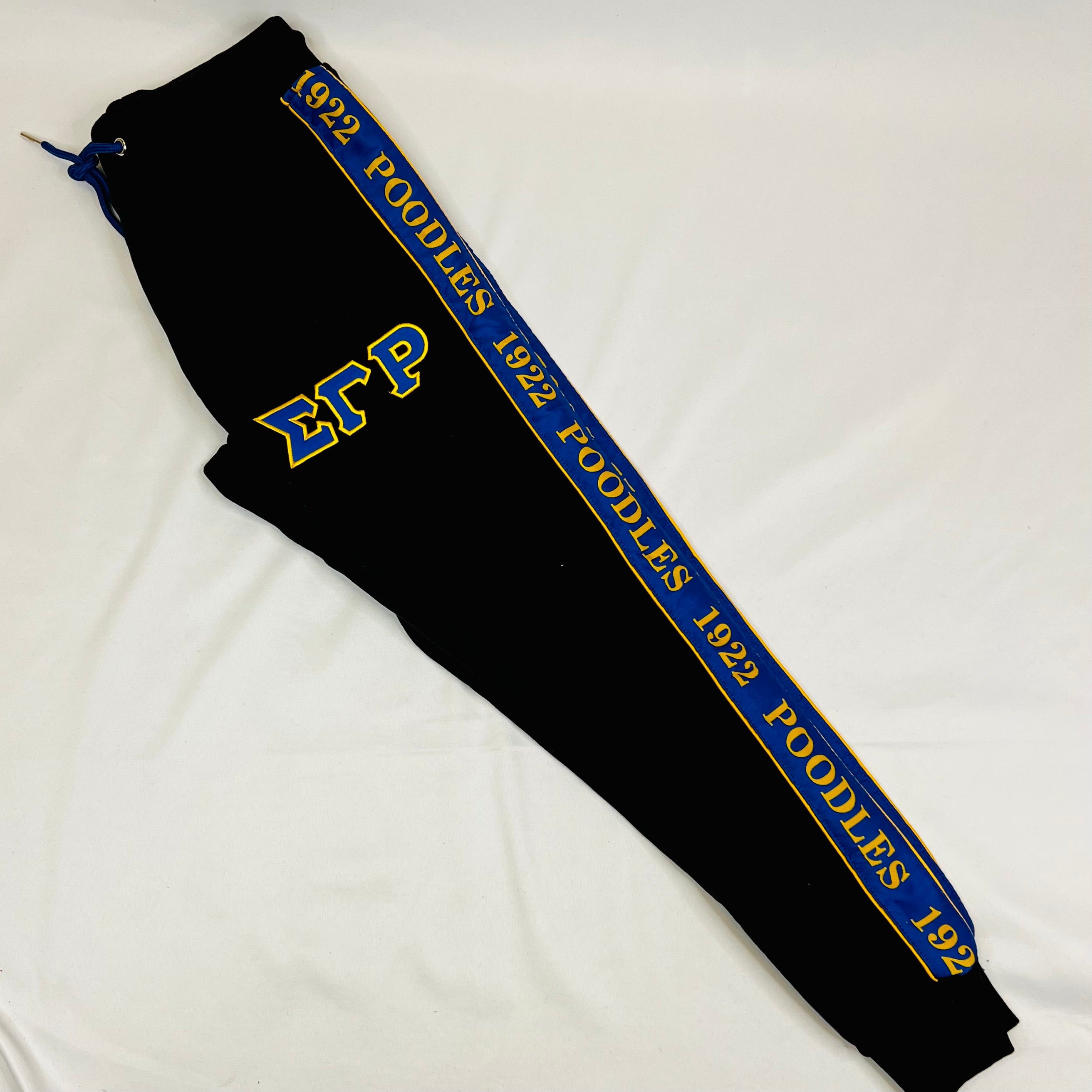 SGRho Black Tapered Joggers (Unisex Size)