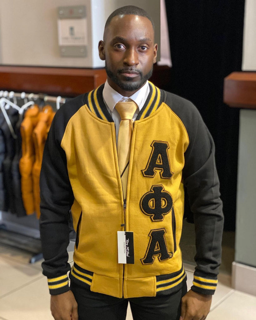 Old Gold Alpha Phi Alpha Varsity Fleece – The King McNeal Collection