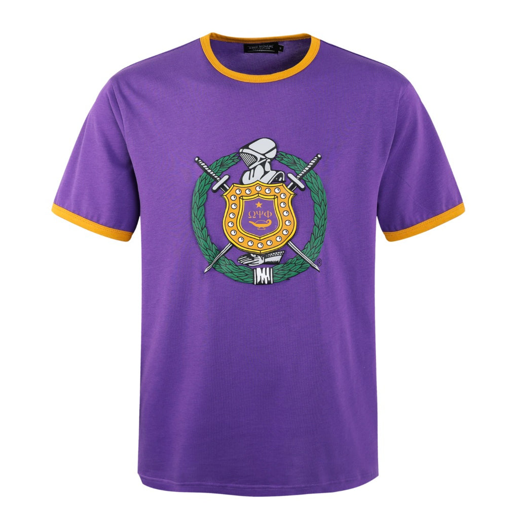 Purple ringer hot sale t shirt