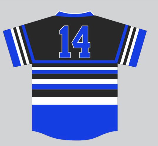 Black Phi Beta Sigma Pinstripe Baseball Jersey