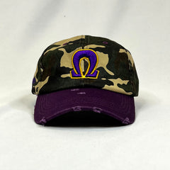 Omega Ω Camo/Purple Dad Hat