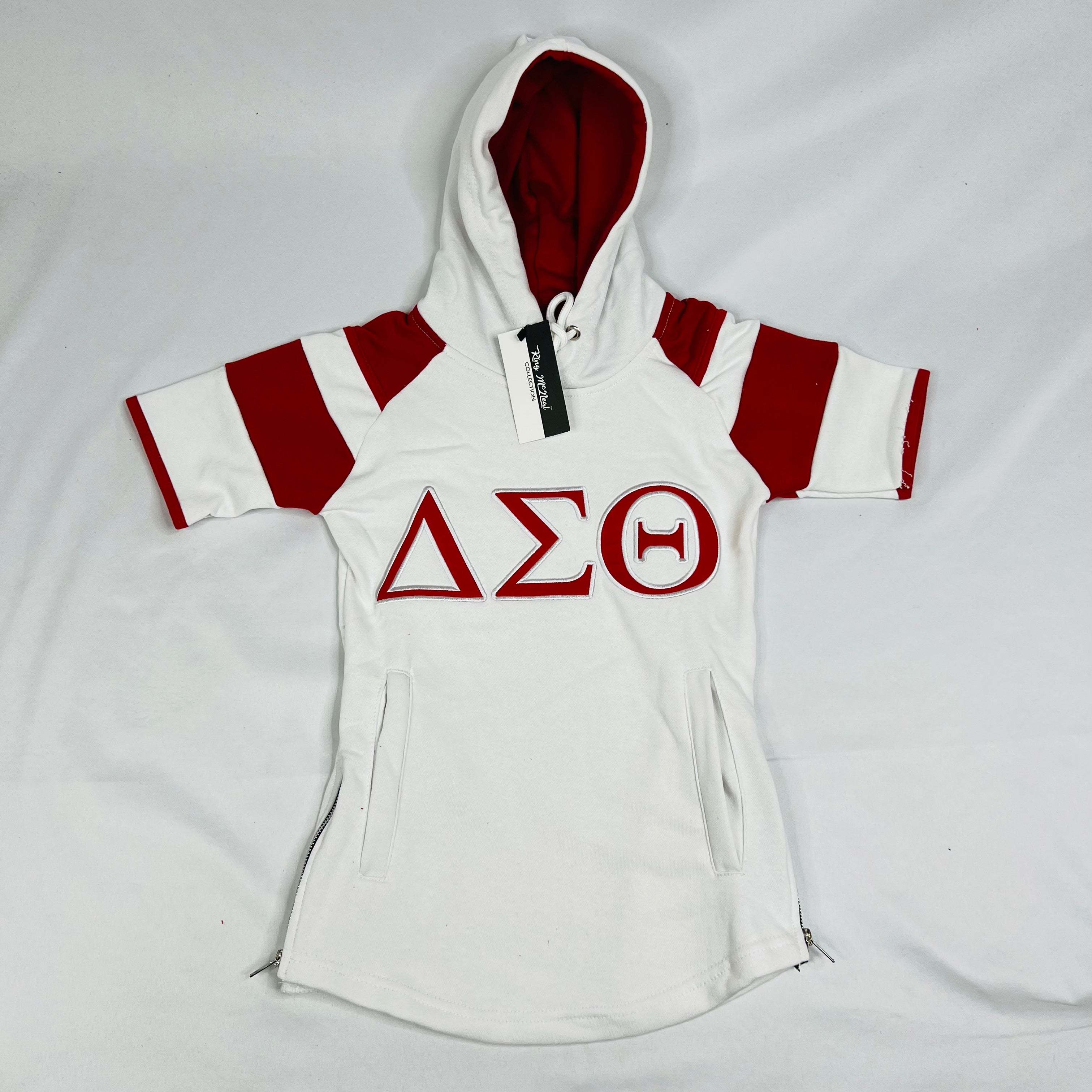 Delta White SS Hoodie