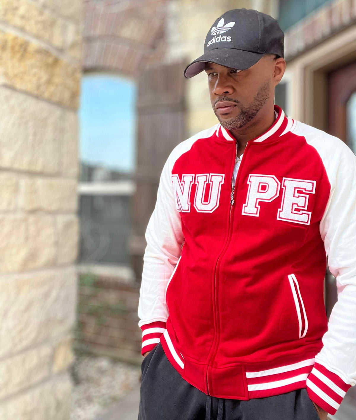 Kappa Red NUPE Varsity Fleece Jacket