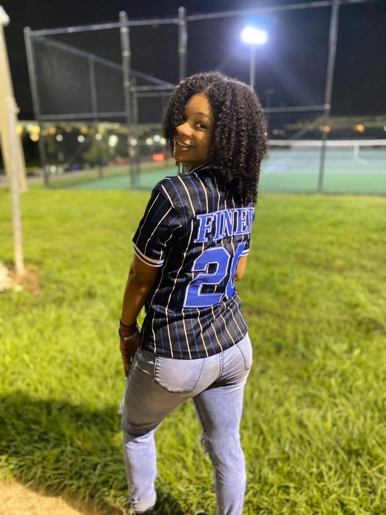 Zeta Phi Beta Black Baseball Jersey M