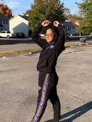 SGRho Black Tapered Joggers (Unisex Size)