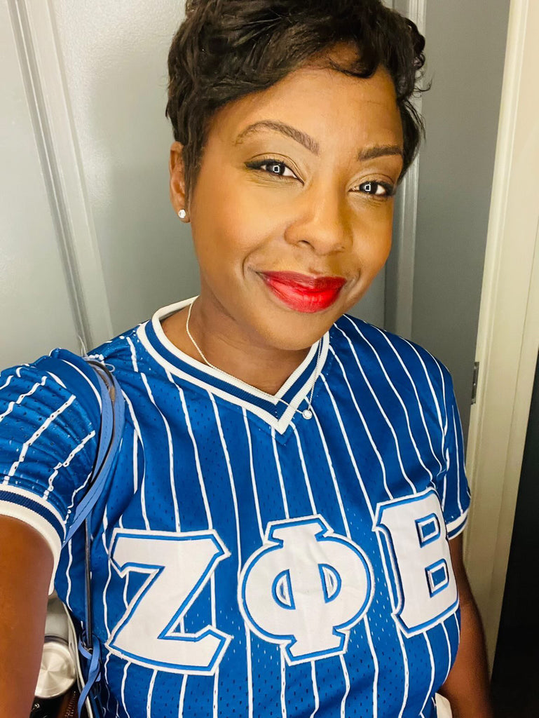 Zeta Phi Beta Pinstripe Baseball Jersey – The King McNeal Collection