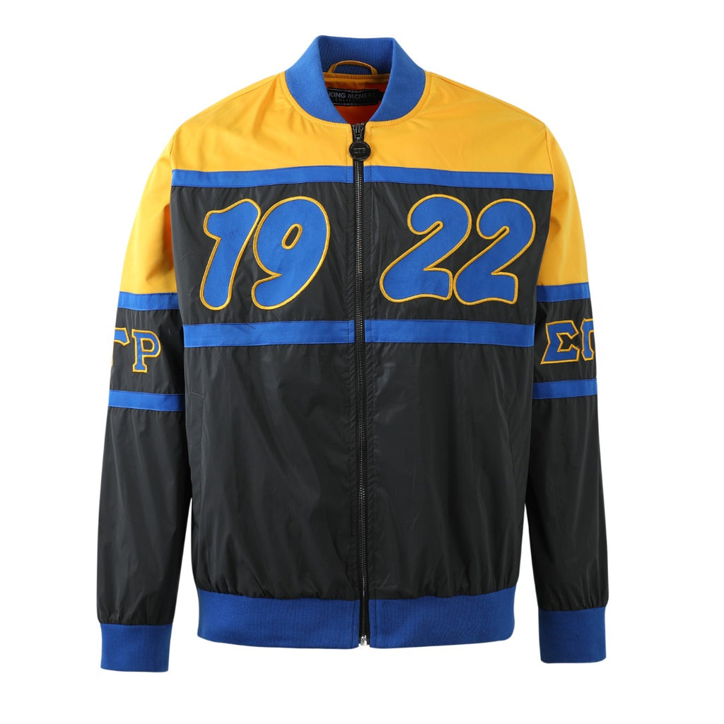 SGRho Black 3M Reflective Bomber Jacket