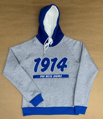 Grey 1914 Phi Beta Sigma  Hoodie