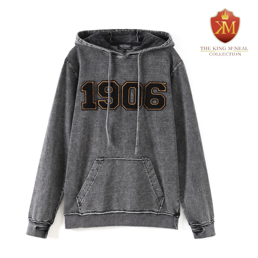 Alpha 1906 Chenille Black Denim Hoodie