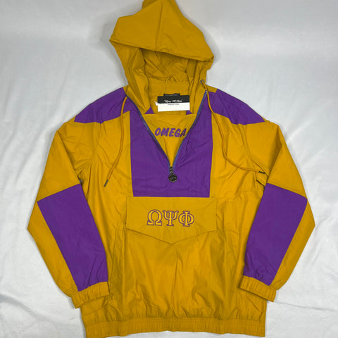 Omega PSI Phi Half Zip Windbreaker Jacket S